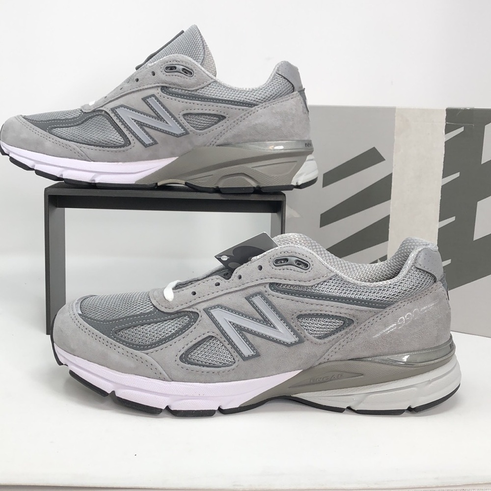 New Balance Mens 990 v4 Made In USA Grey Silver U990GR4 Running Shoes - Size 8.5 - Picture 3 of 15